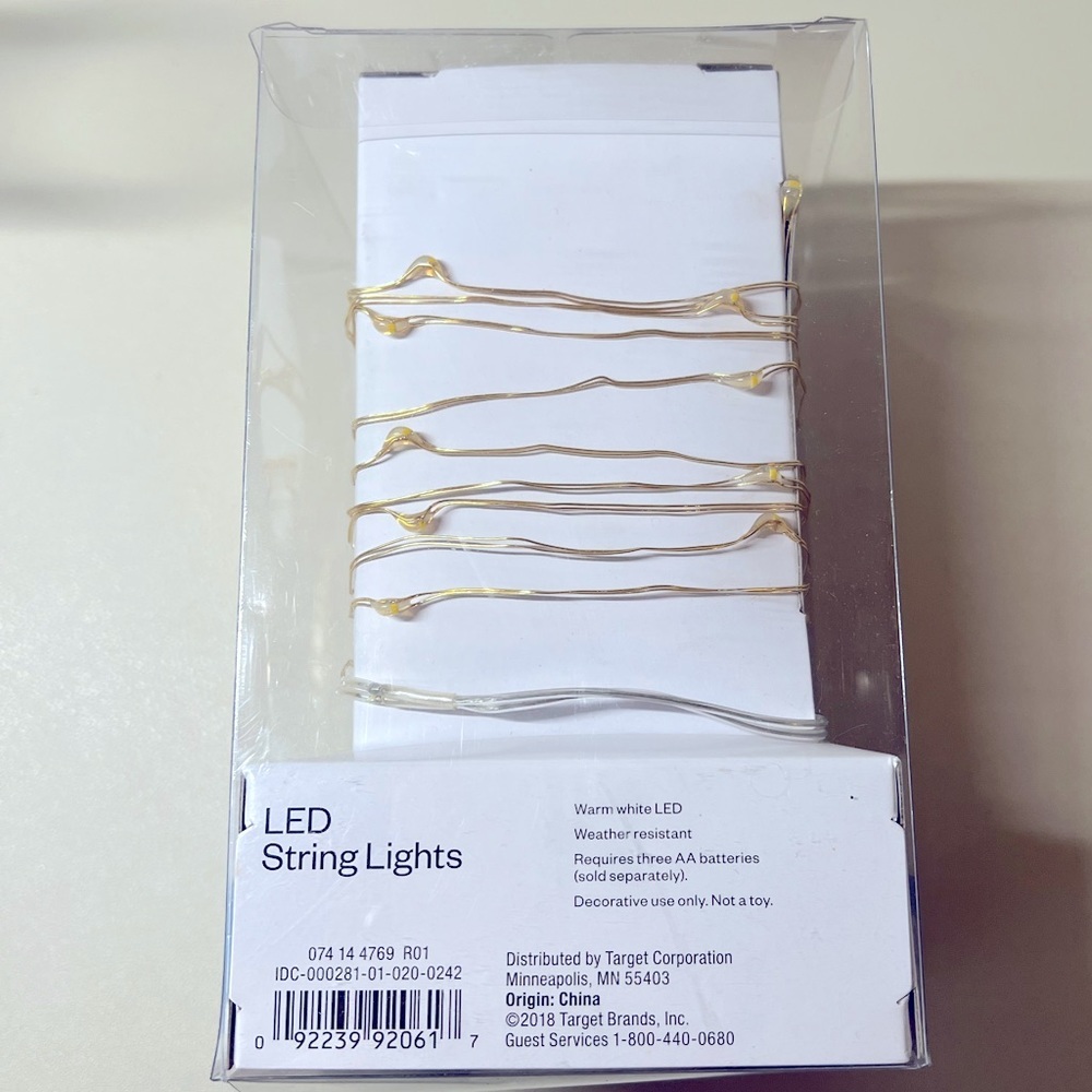 Room Essentials LED String Lights - NIB - Picture 3 of 3